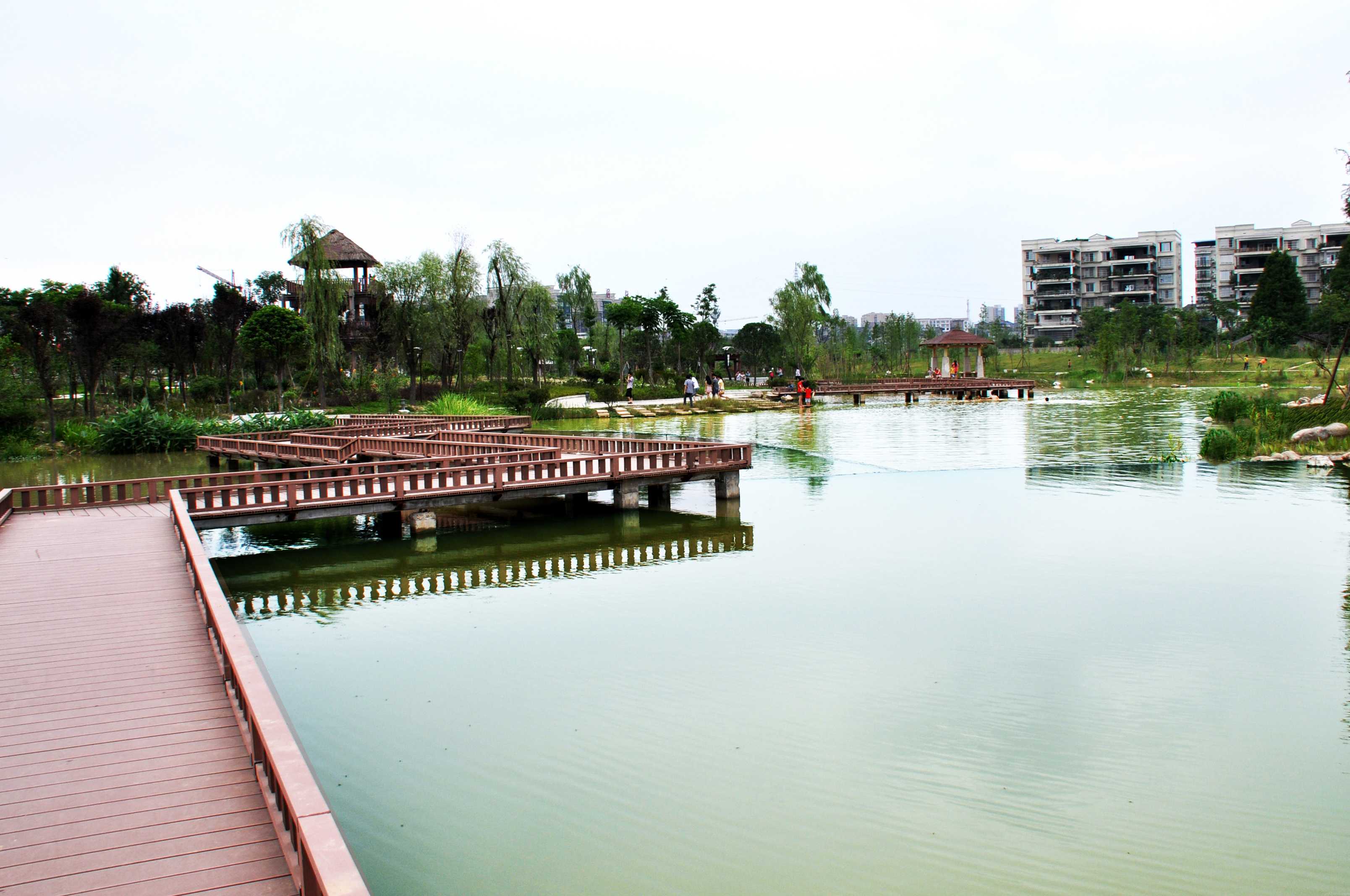 营山县南北两河治理-朗池湿地公园景观工程施工一标段